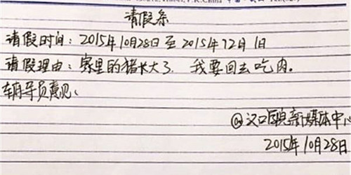 【五一】那些年为了请假找的理由,瞅瞅有你没? 【五一】那些年为了请假找的理由,瞅瞅有你没?